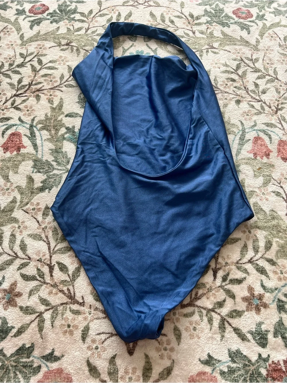 Jade Swim Blue Solid Evolve One-shoulder One-Piece Swimsuit Size Medium